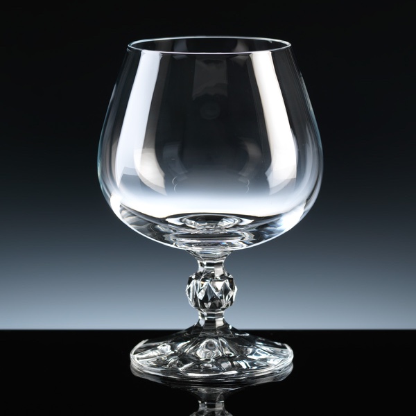 Claudia 10oz Brandy Glass, Pair, Satin Boxed