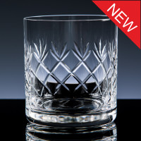 Panelled Crystal 10oz Spirit Mixer, Six, Satin Boxed